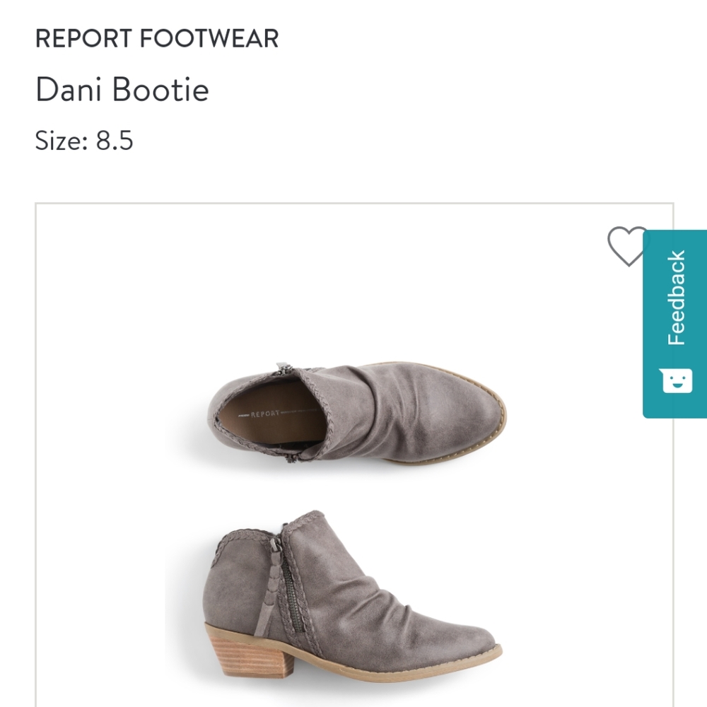 Stitchfix report footwear Dani bootie dark grey